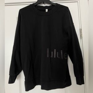 lululemon athletica perfectly oversized Black Crewneck Sweater
